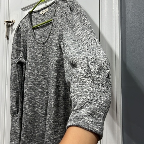 Madewell Midi Sweater Dress Cotton Blend Heather Grey Small - Picture 3 of 8